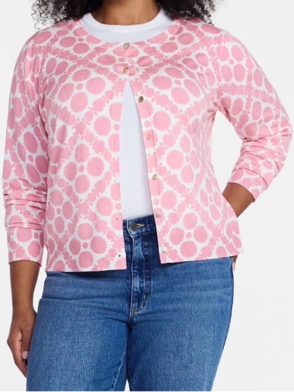 Time and Tru Women's Fine Gauge Cardigan Sweater and Shell Size XL